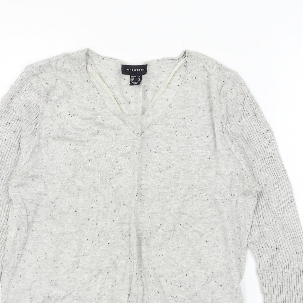 Womens UK Size 8 Atmosphere Grey Pullover Jumper