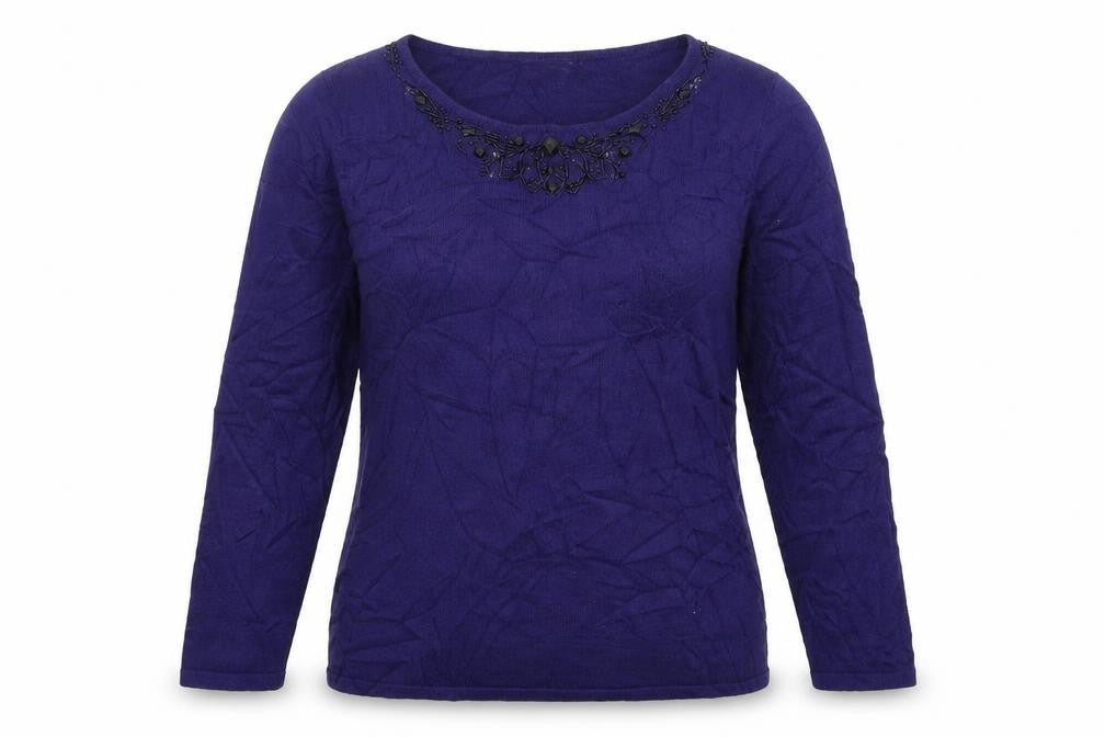 Womens UK Size 10 Marks and Spencer Blue Pullover Jumper