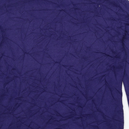 Womens UK Size 10 Marks and Spencer Blue Pullover Jumper
