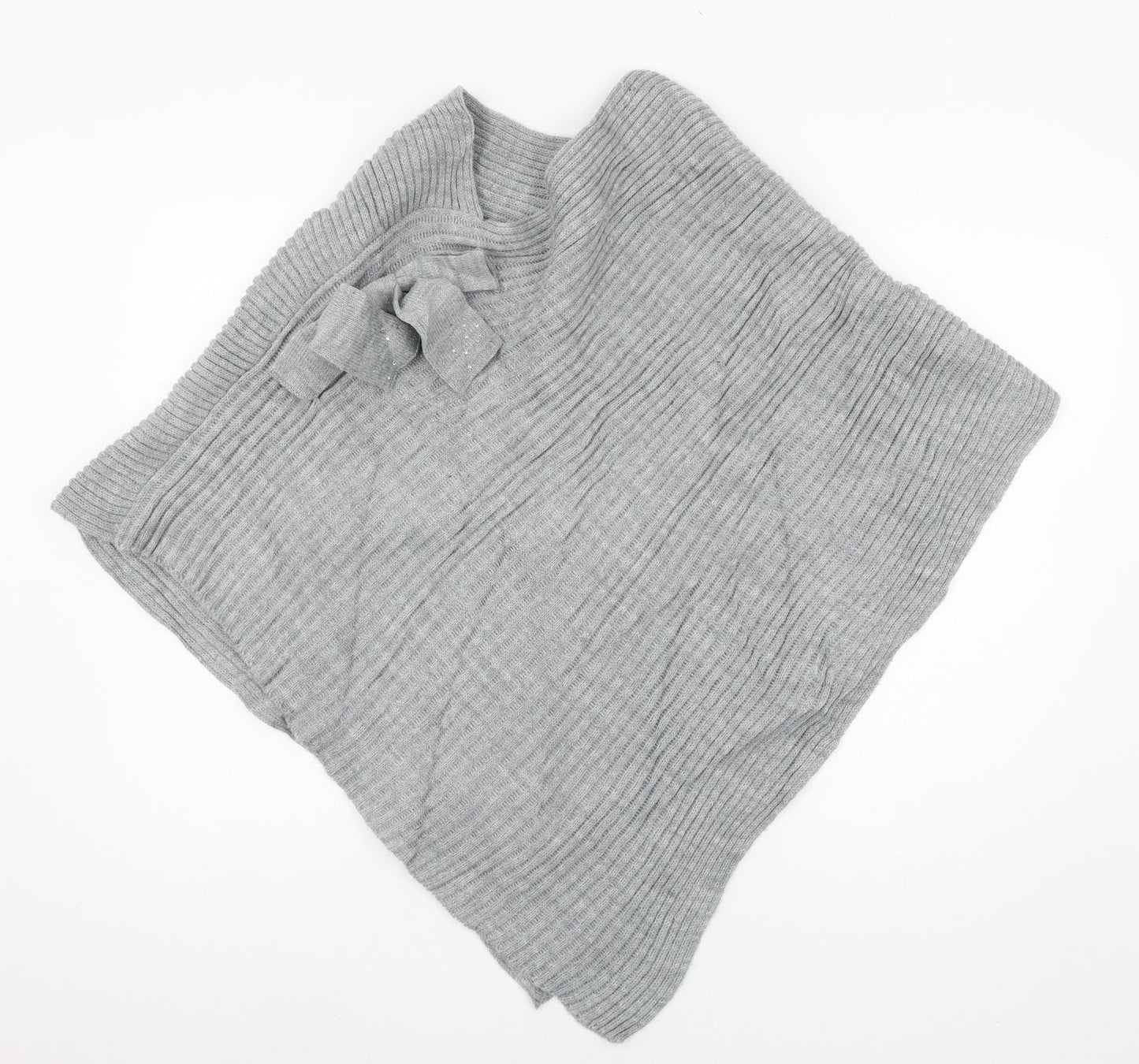 Womens UK Size One Size Preworn Grey Pullover Jumper