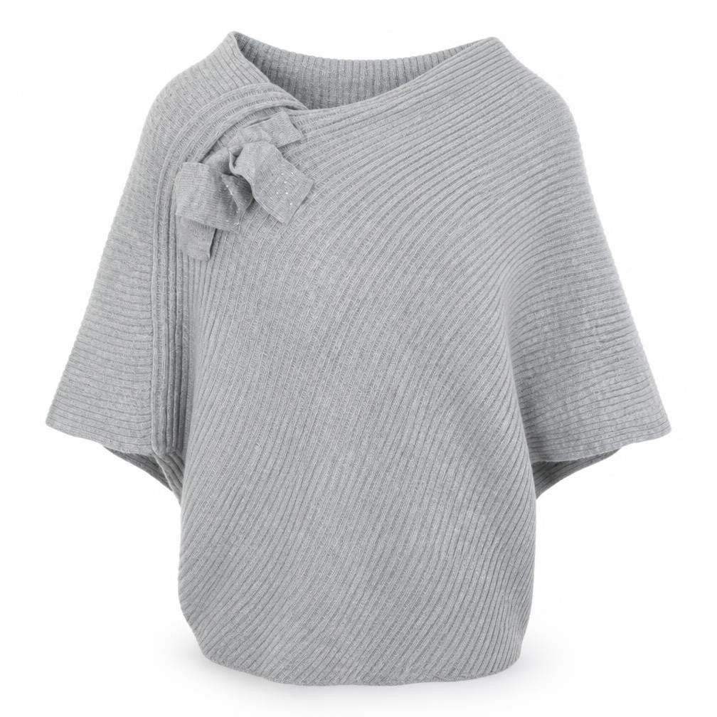 Womens UK Size One Size Preworn Grey Pullover Jumper