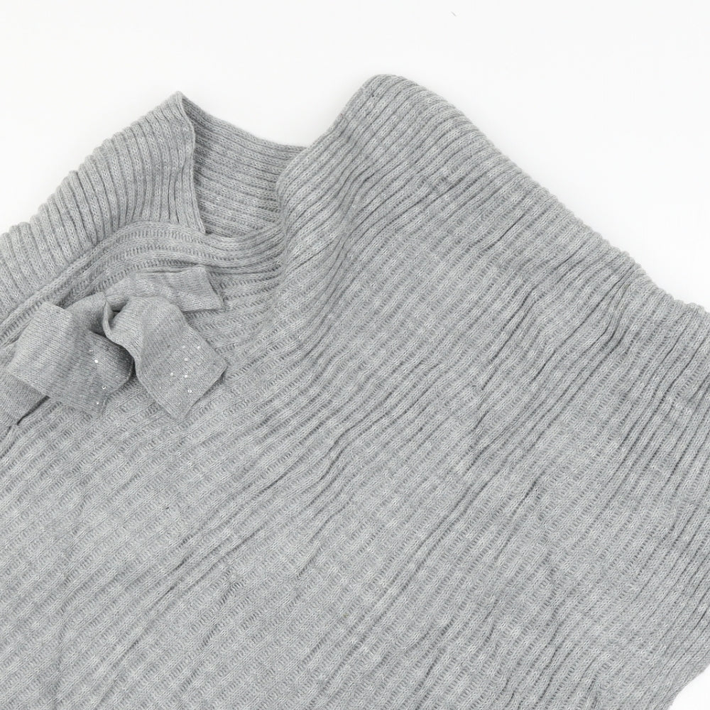 Womens UK Size One Size Preworn Grey Pullover Jumper