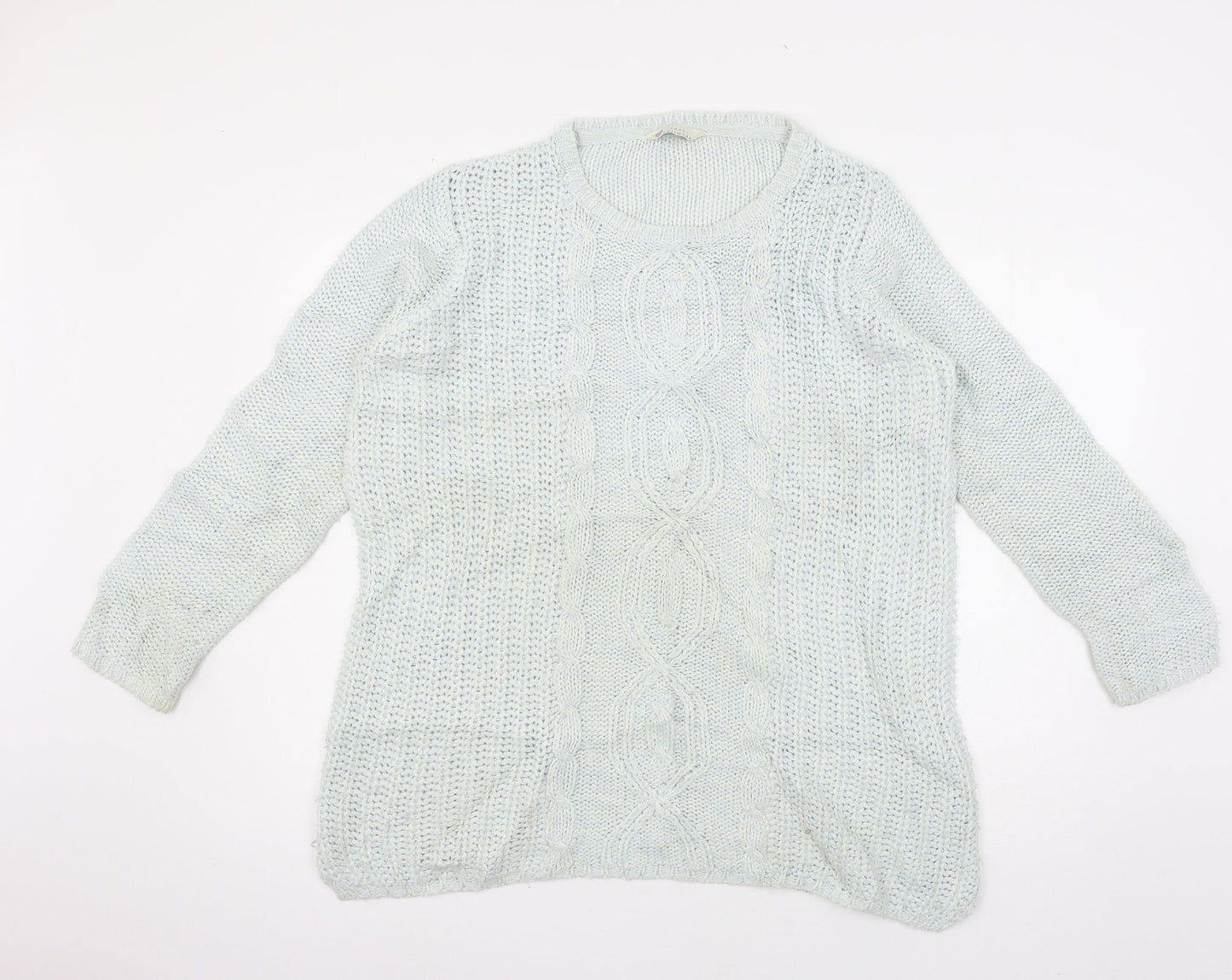 Womens UK Size 14 BHS Blue Pullover Jumper