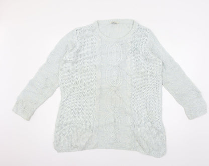 Womens UK Size 14 BHS Blue Pullover Jumper