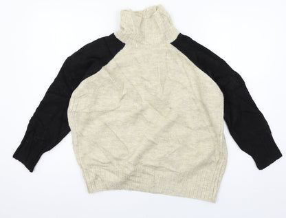 F&F Womens Beige  Knit Pullover Jumper Size 6