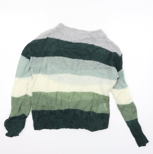 Womens UK Size M VERO MODA Green Pullover Jumper