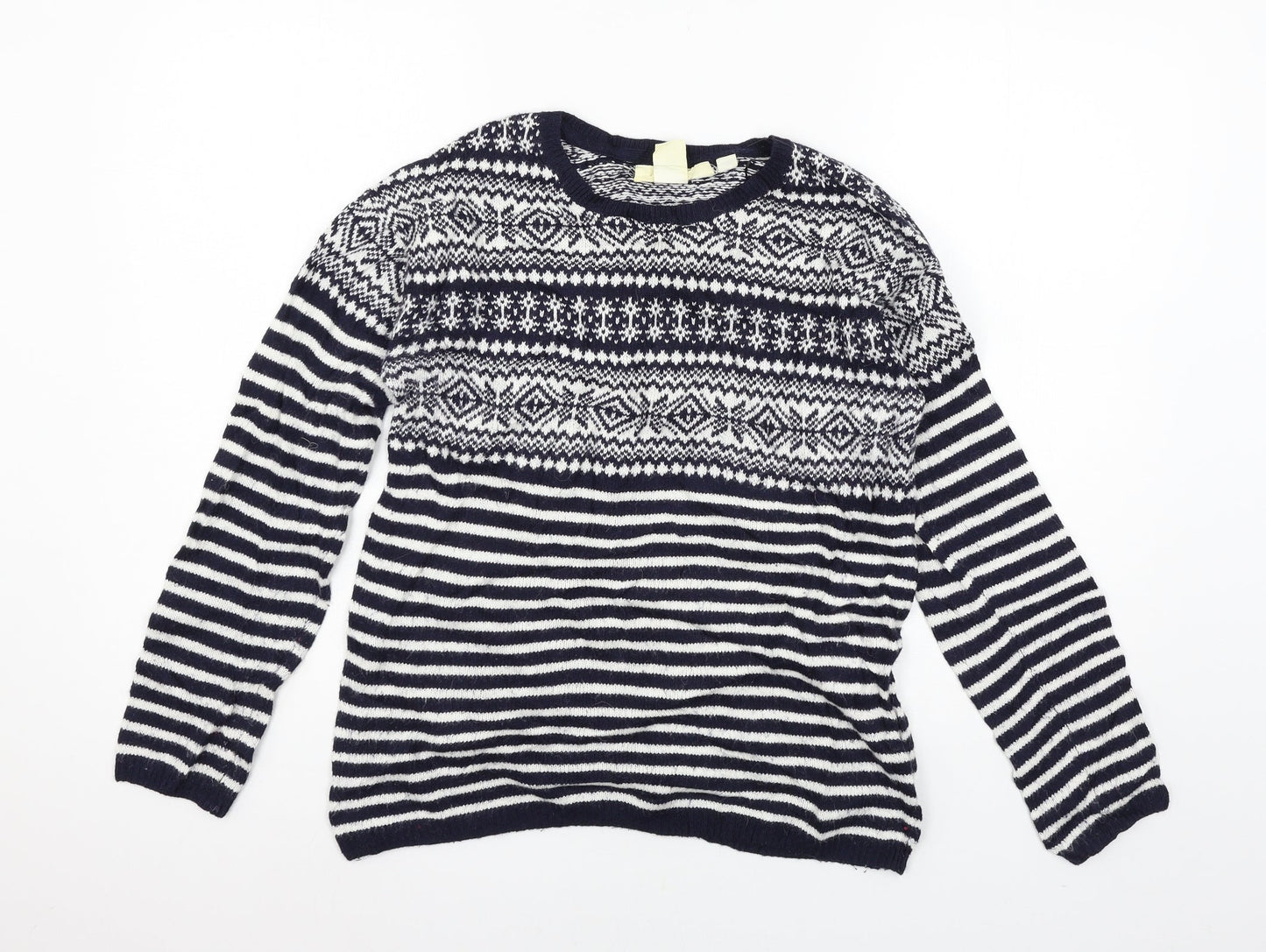 Womens UK Size S H&M Blue Pullover Jumper