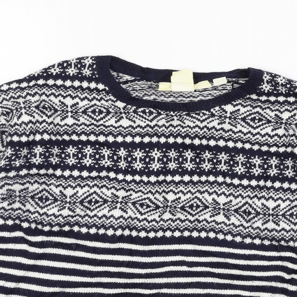 Womens UK Size S H&M Blue Pullover Jumper