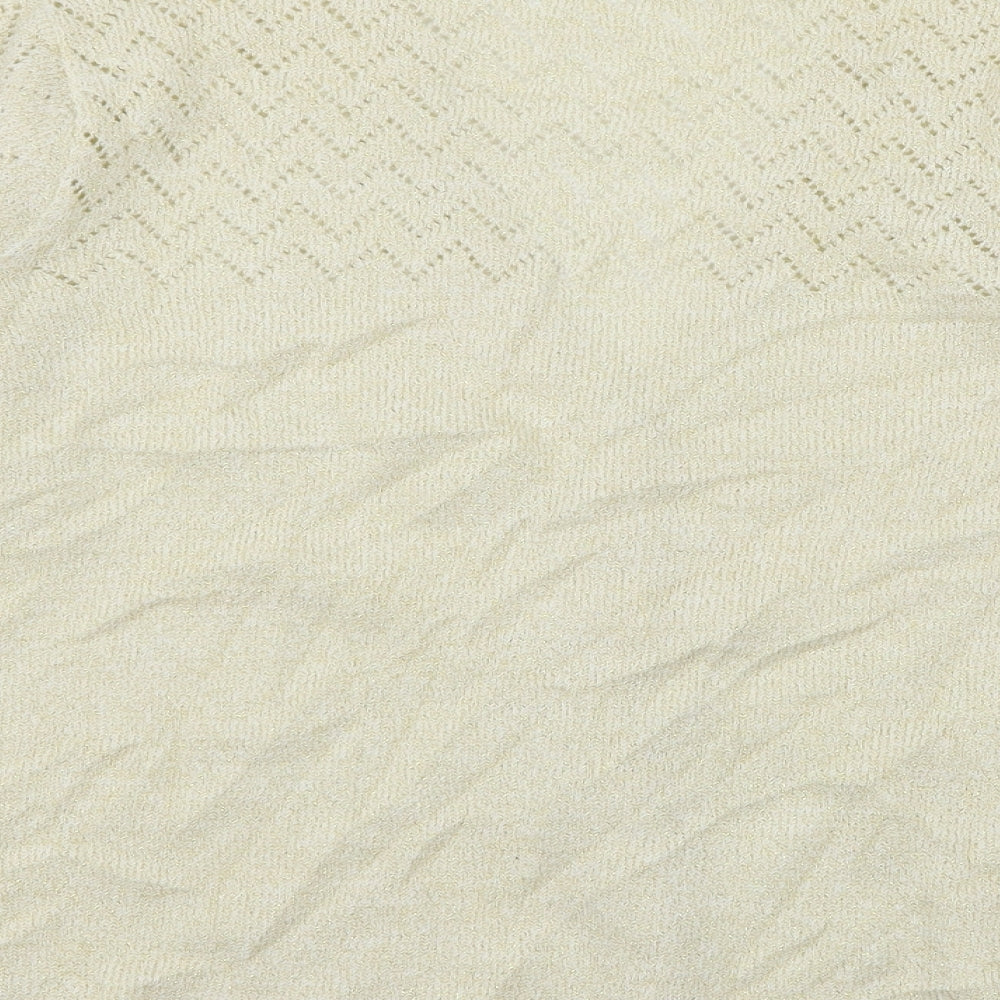 Womens UK Size M Bonmarché Ivory Cardigan Jumper