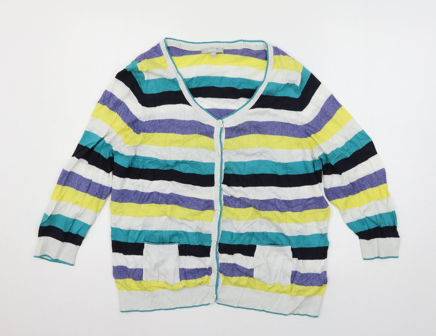 Womens UK Size 18 Per Una Multicoloured Cardigan Jumper