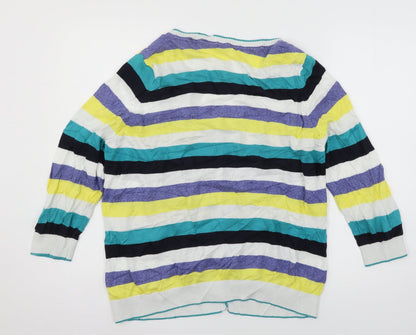 Womens UK Size 18 Per Una Multicoloured Cardigan Jumper