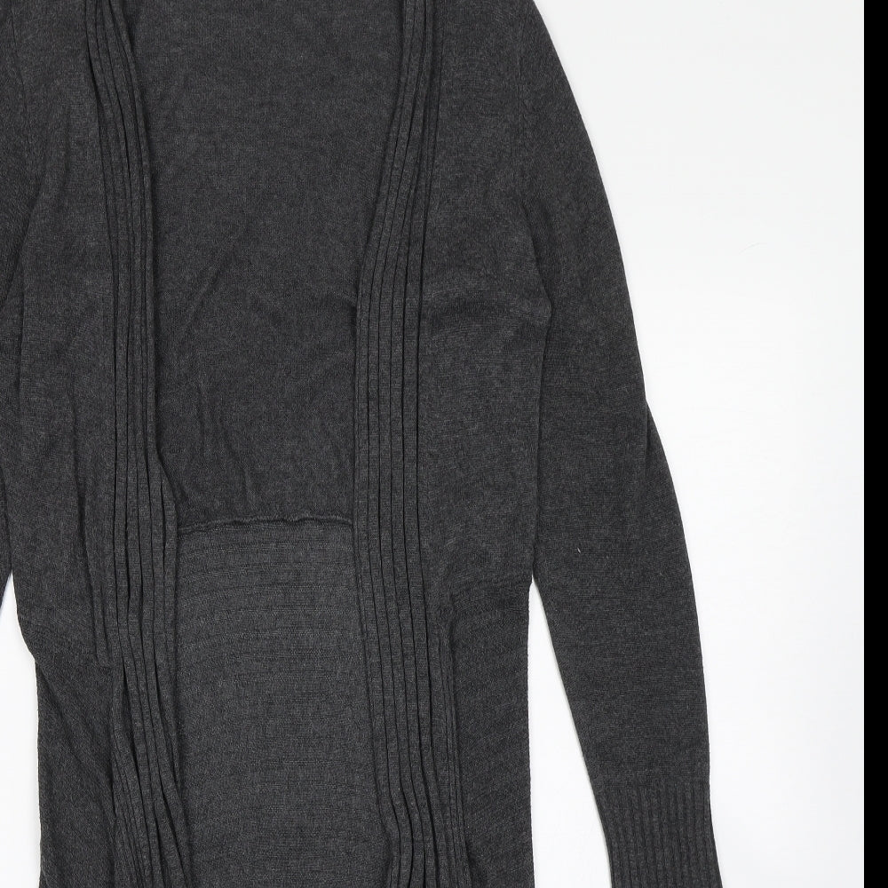 F&F Womens Grey  Knit Cardigan Jumper Size 8