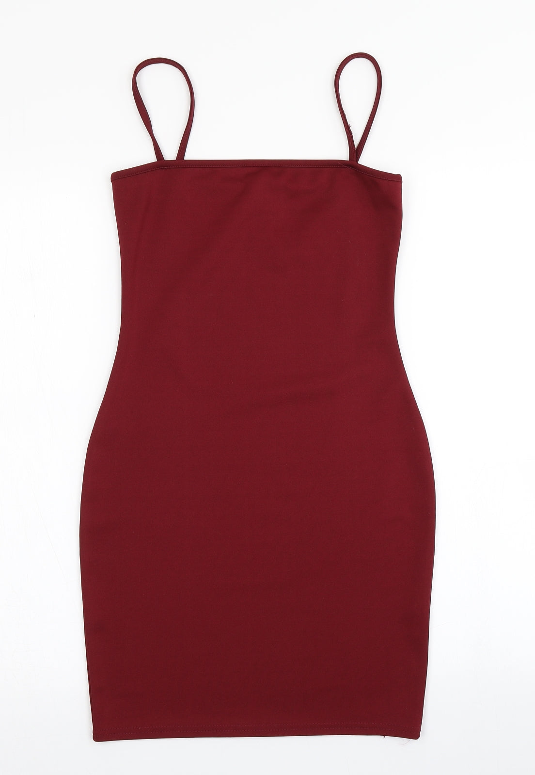 PRETTYLITTLETHING Womens Red   Slip Dress  Size 8