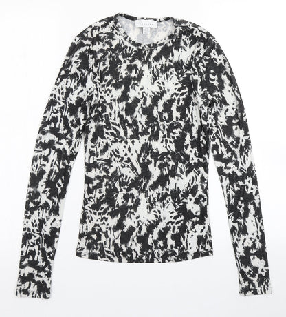 Womens UK Size 6 Topshop Black Basic T-Shirt