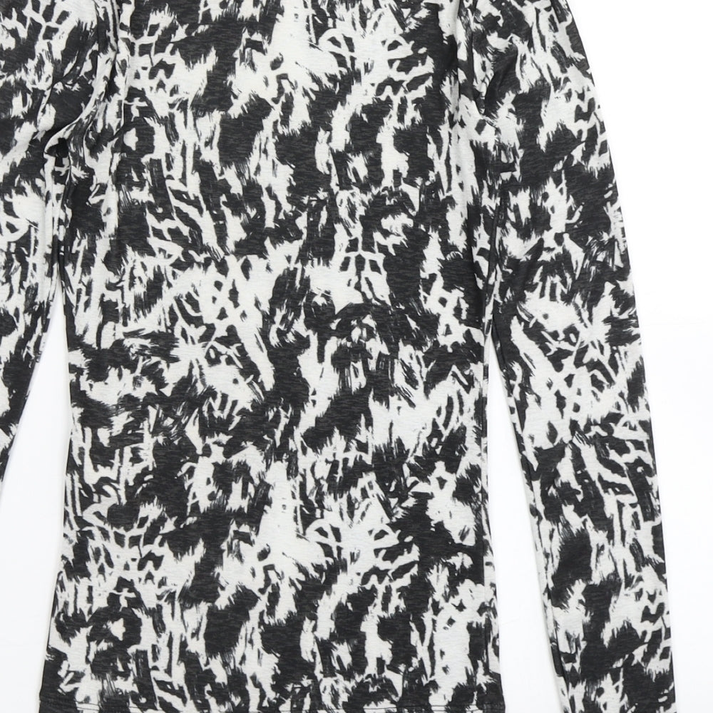 Womens UK Size 6 Topshop Black Basic T-Shirt