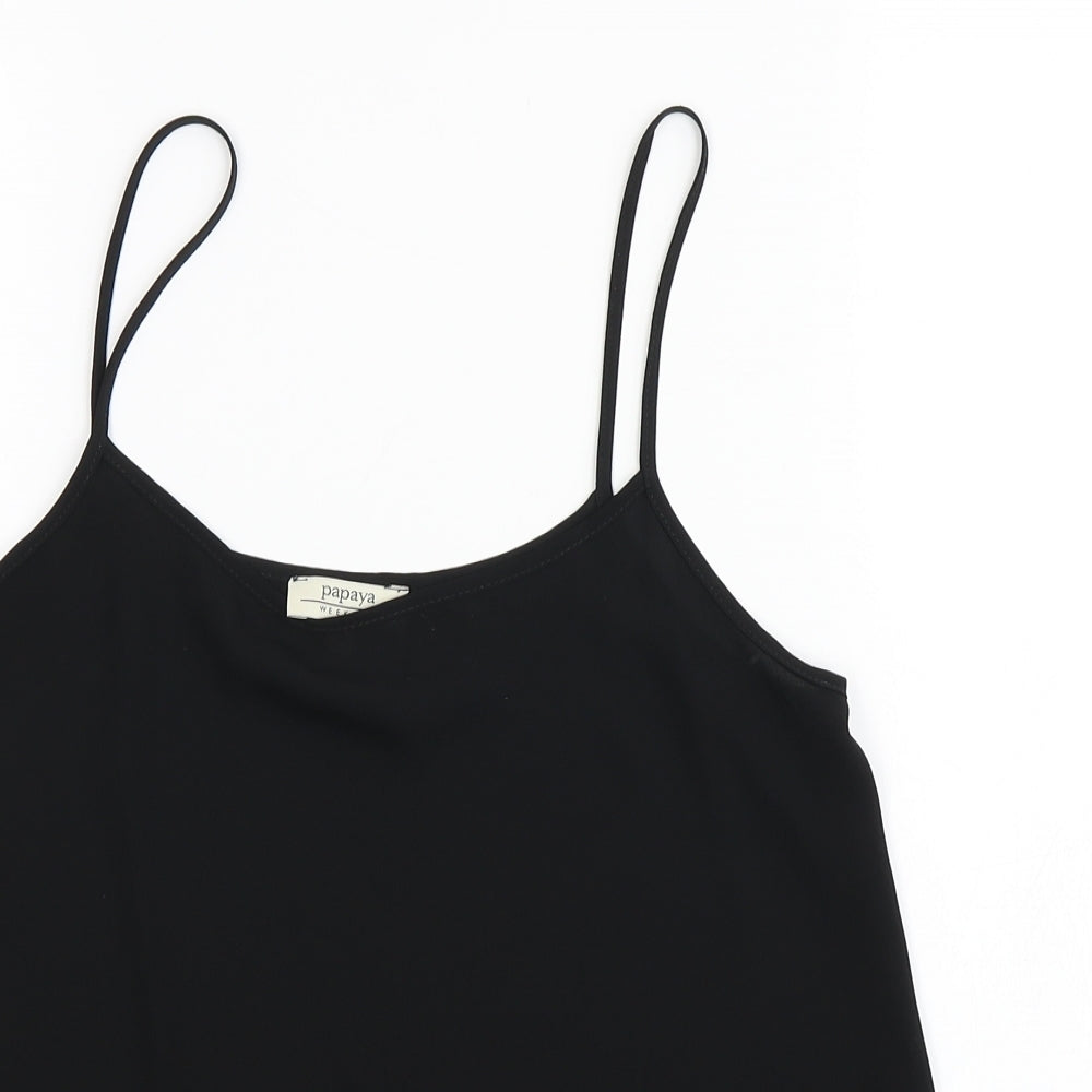 Papaya Womens Black   Camisole Blouse Size 8