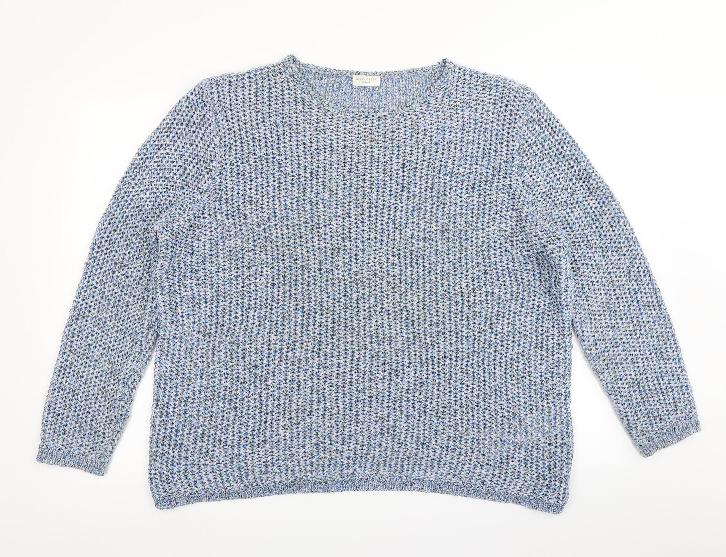 Womens UK Size 22 Gerry Weber Blue Pullover Jumper