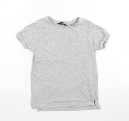 George Boys Grey   Basic T-Shirt Size 6-7 Years