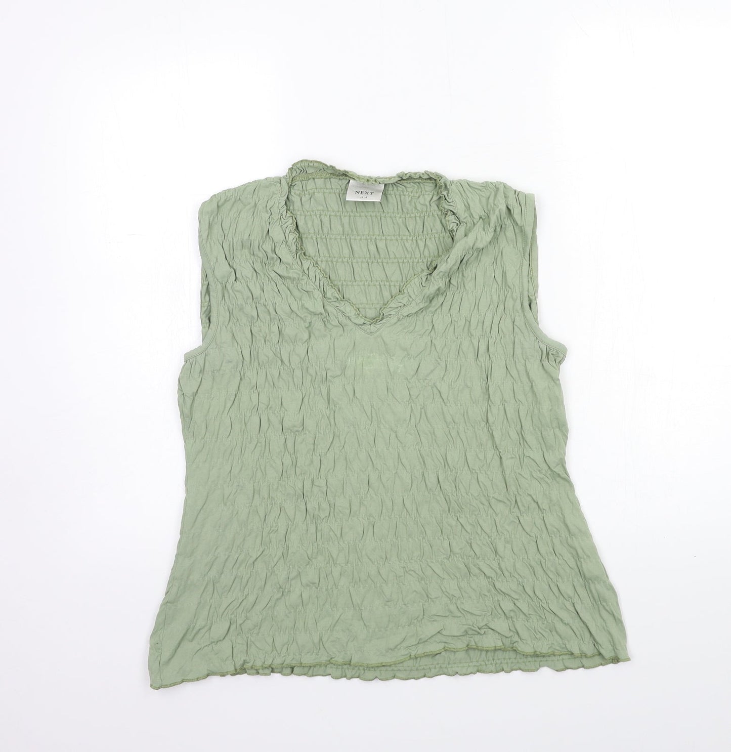 Womens UK Size 16 NEXT Green Basic Tank