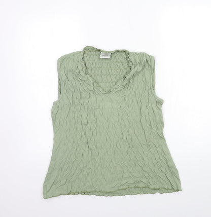Womens UK Size 16 NEXT Green Basic Tank