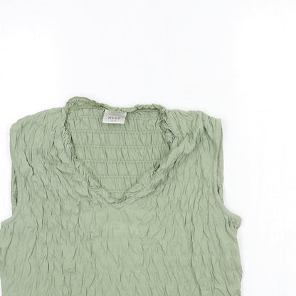 Womens UK Size 16 NEXT Green Basic Tank