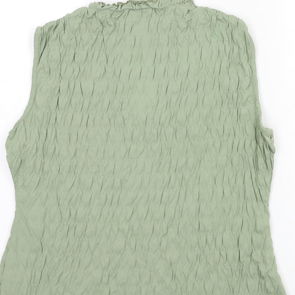 Womens UK Size 16 NEXT Green Basic Tank