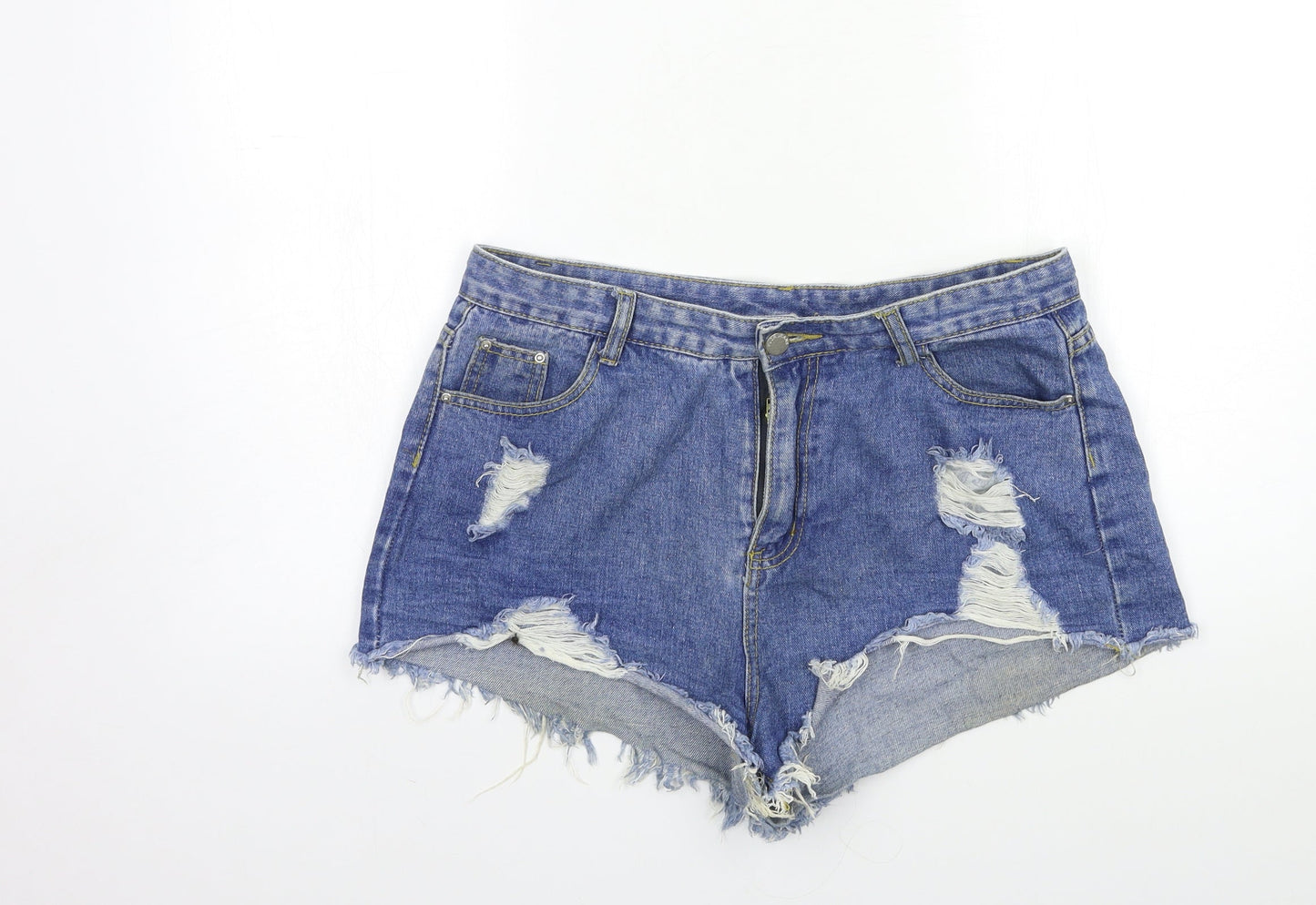 Womens UK Size L Preworn Regular Fit Hot Pants Shorts