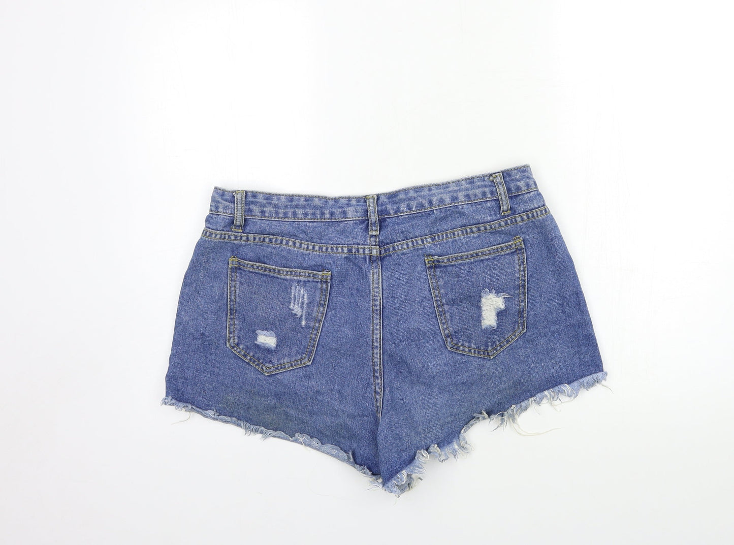 Womens UK Size L Preworn Regular Fit Hot Pants Shorts