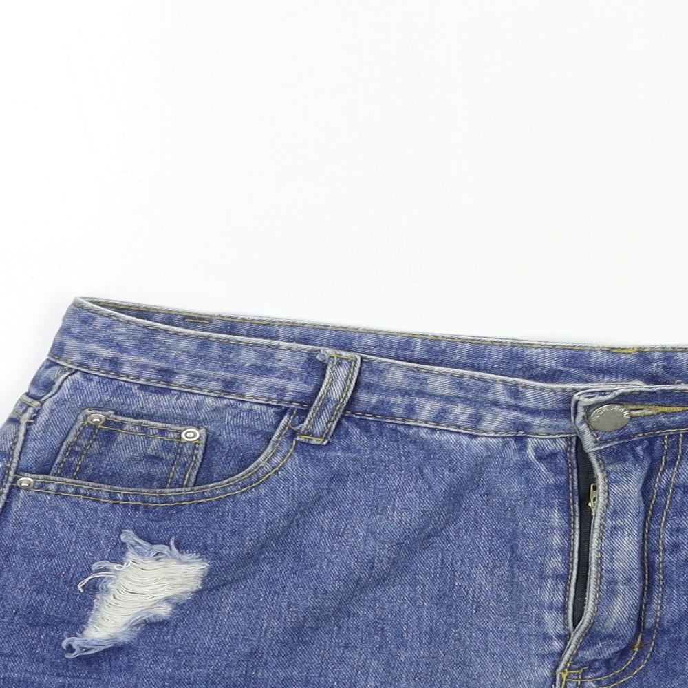 Womens UK Size L Preworn Regular Fit Hot Pants Shorts