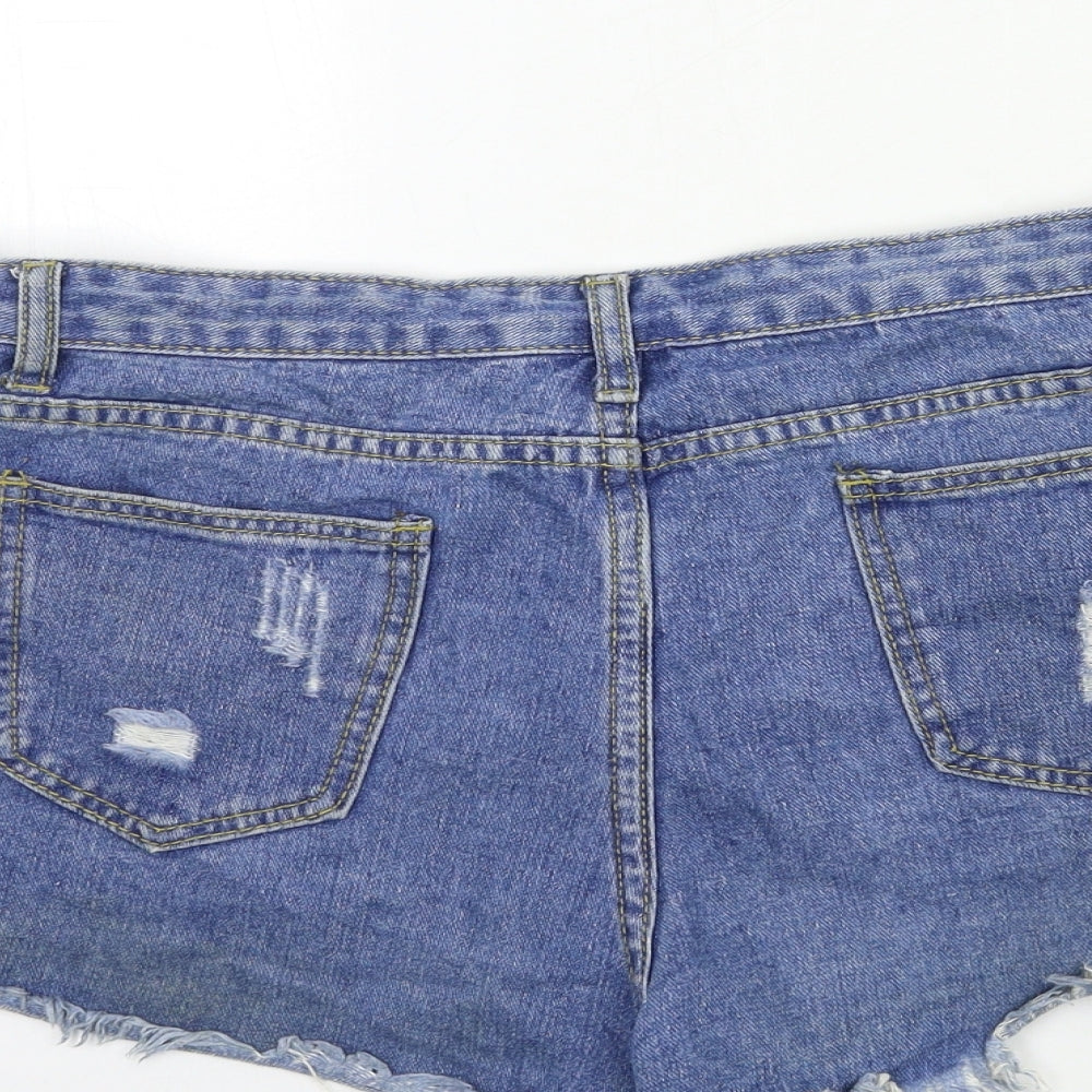 Womens UK Size L Preworn Regular Fit Hot Pants Shorts