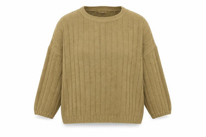 Womens UK Size 14 Papaya Brown Pullover Jumper