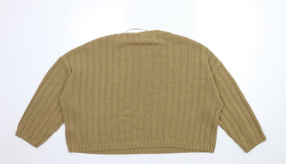 Womens UK Size 14 Papaya Brown Pullover Jumper