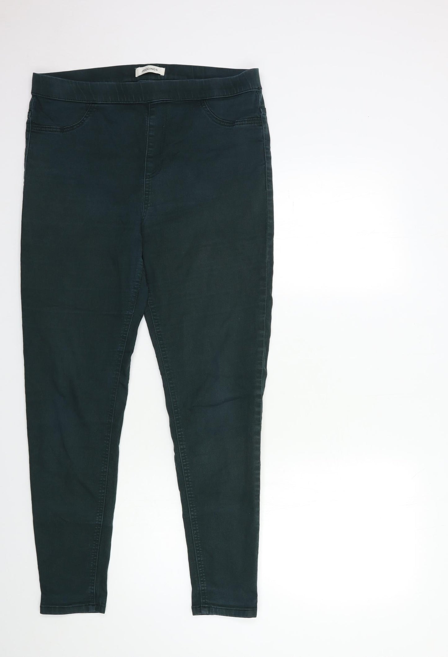 Womens UK Size 32 in Marks and Spencer Regular Fit Jegging Green Jeans