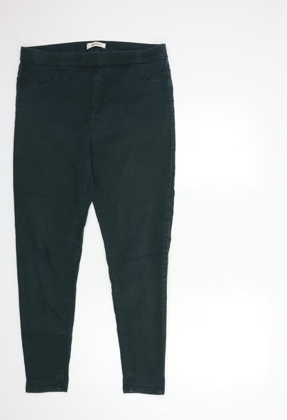 Womens UK Size 32 in Marks and Spencer Regular Fit Jegging Green Jeans