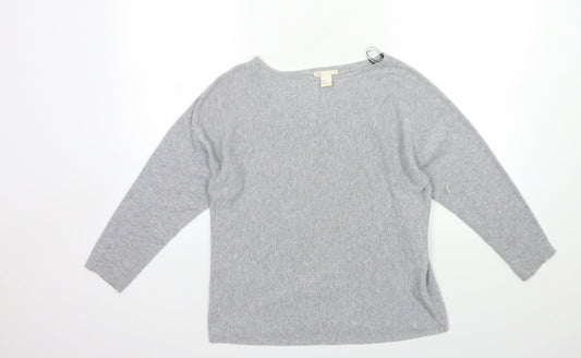 Womens UK Size XS H&M Grey Pullover Jumper
