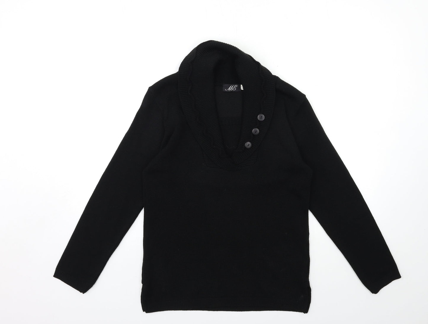 Womens UK Size S ME Black Pullover Jumper