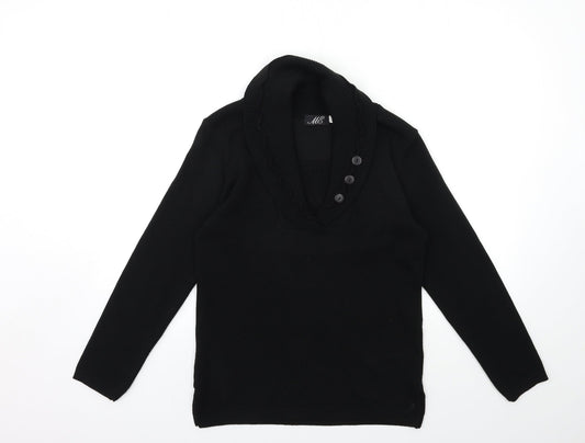 Womens UK Size S ME Black Pullover Jumper