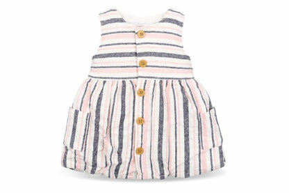 Primark Baby Pink Striped  Fit & Flare  Size 3-6 Months