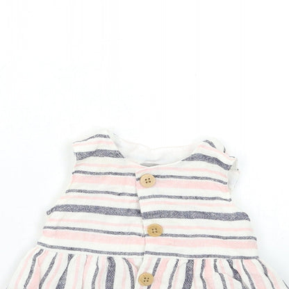 Primark Baby Pink Striped  Fit & Flare  Size 3-6 Months