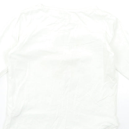 Vertbaudet Girls White   Basic T-Shirt Size 8 Years