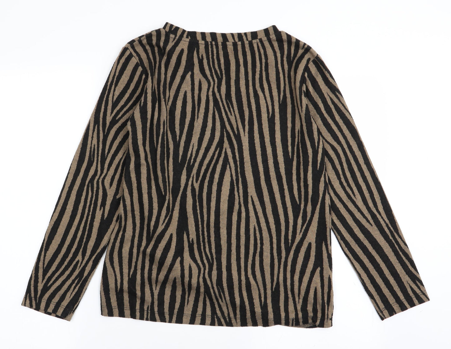 F&F Womens Multicoloured Striped  Basic T-Shirt Size 10