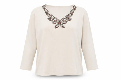 Womens UK Size M talisa Beige Basic T-Shirt