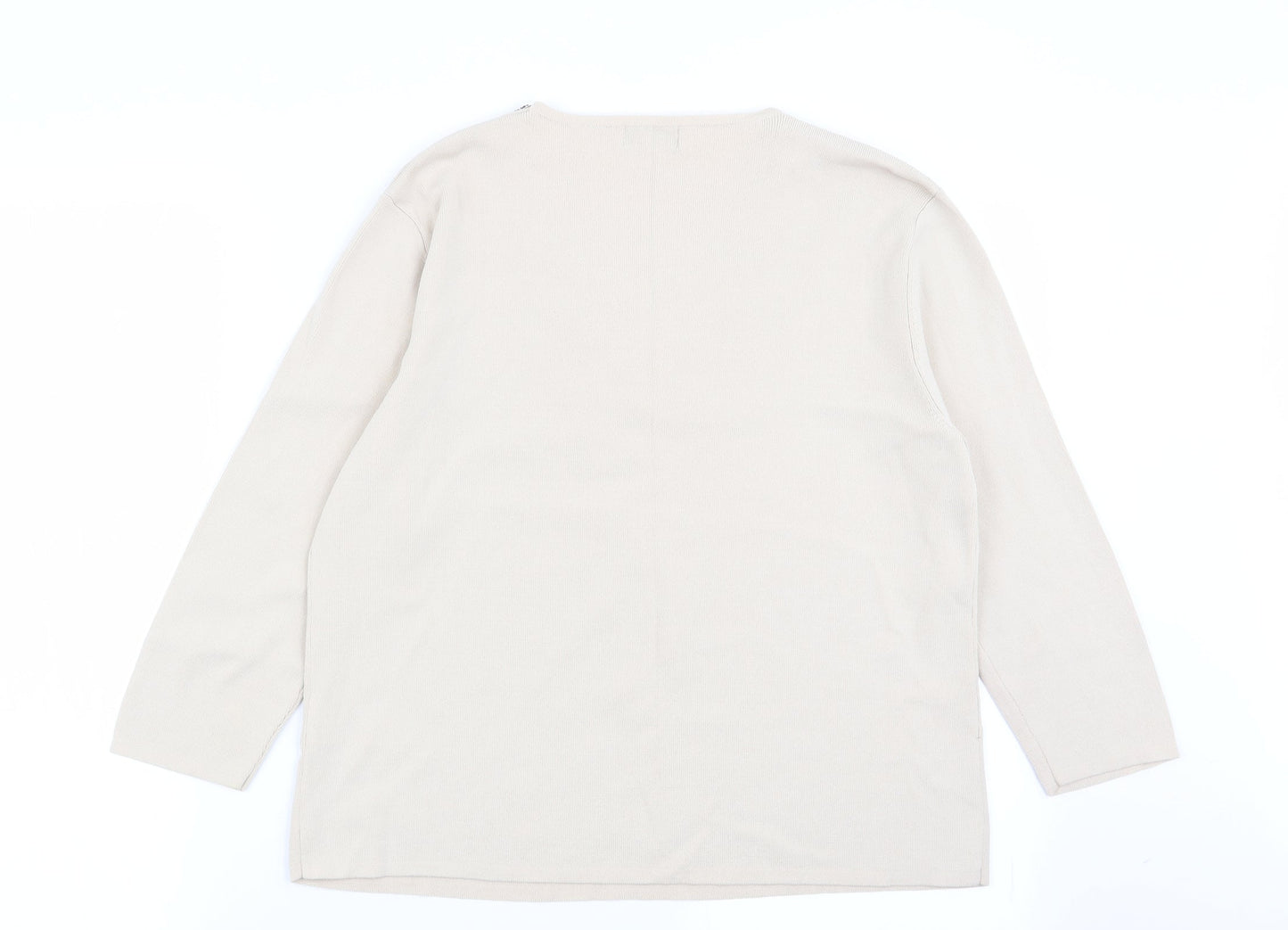 Womens UK Size M talisa Beige Basic T-Shirt