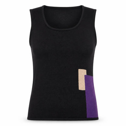 Womens UK Size 14 Dorothy Perkins Black Basic Tank