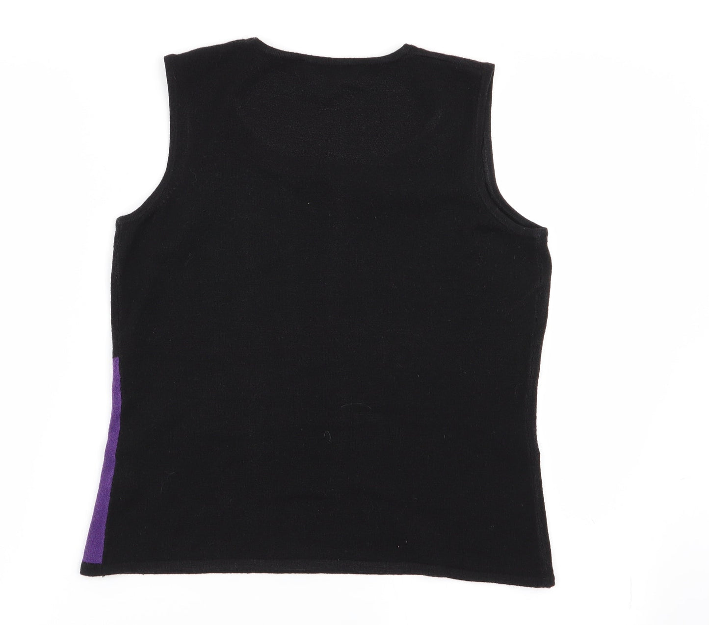 Womens UK Size 14 Dorothy Perkins Black Basic Tank
