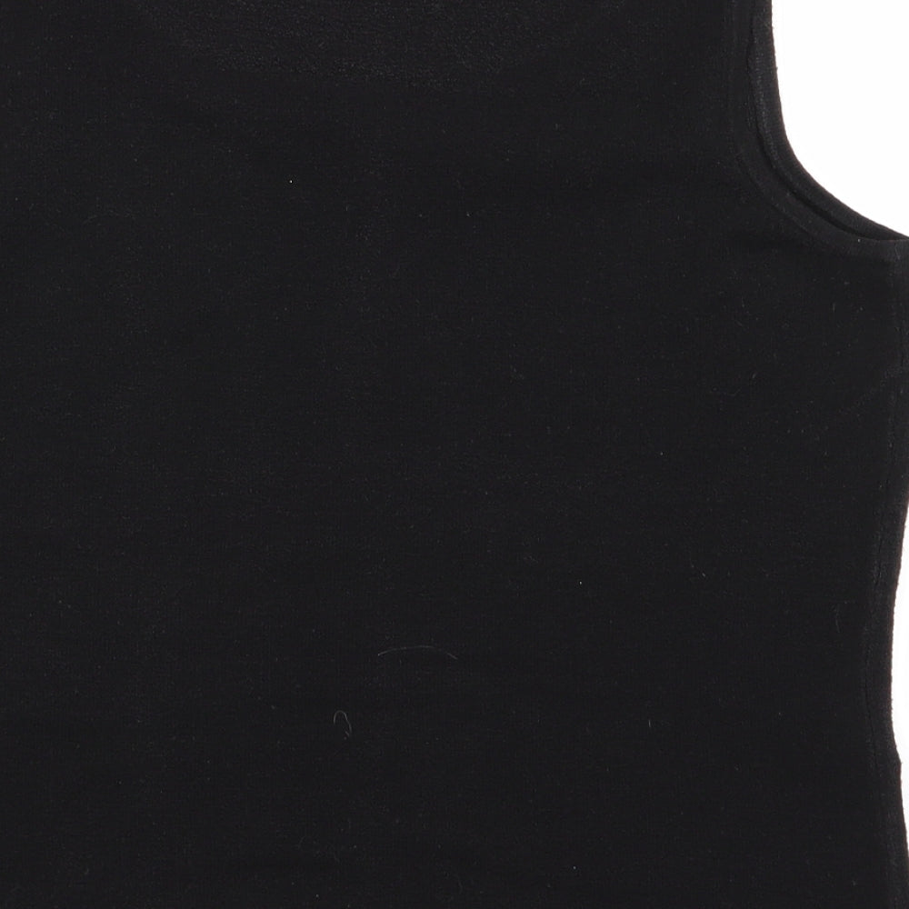 Womens UK Size 14 Dorothy Perkins Black Basic Tank
