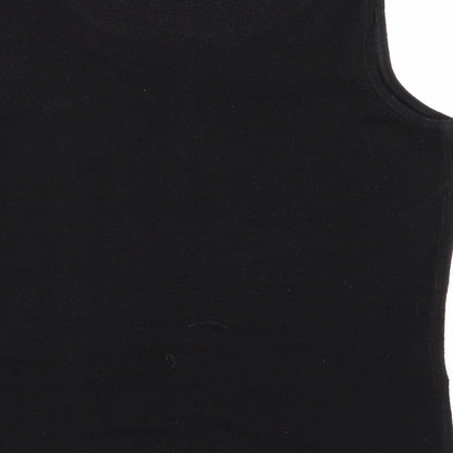 Womens UK Size 14 Dorothy Perkins Black Basic Tank