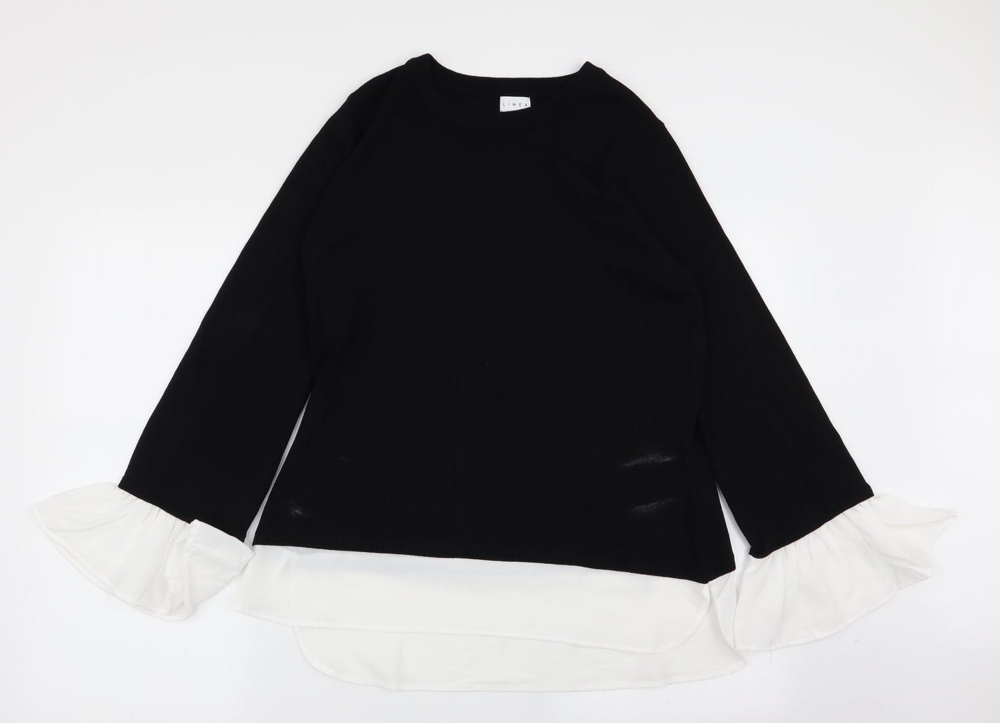Womens UK Size L Linea Black Pullover Jumper