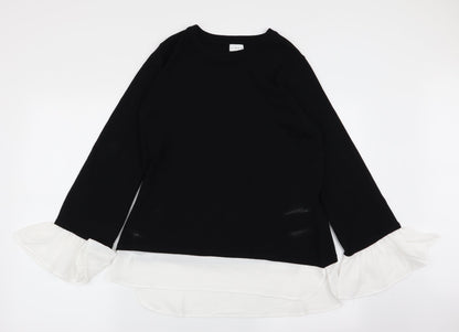Womens UK Size L Linea Black Pullover Jumper