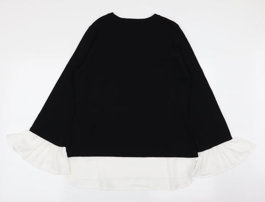 Linea Womens Black   Pullover Jumper Size L  - blouse/jumper